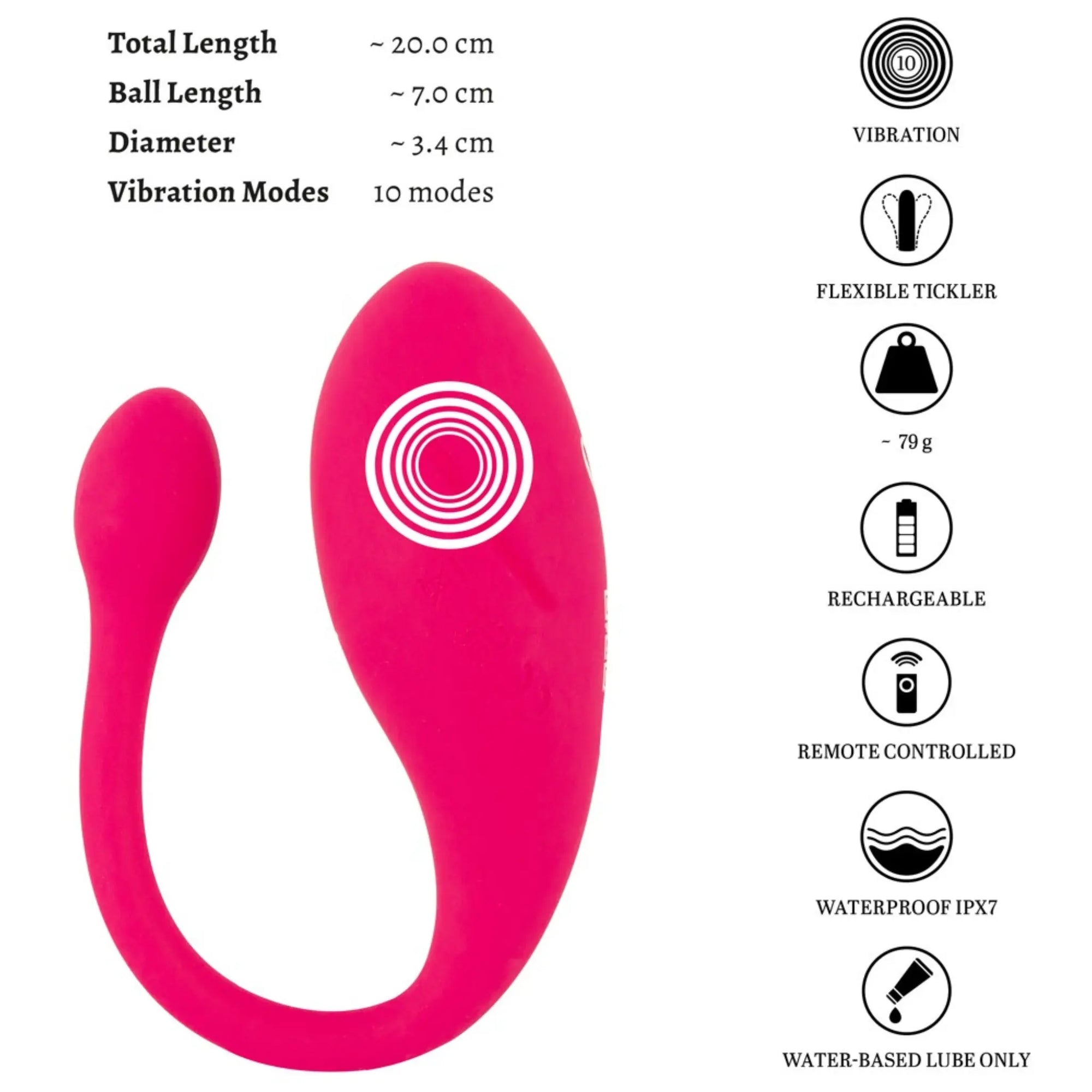 En informationsbild till Beau Coeur Koral Bärbar Vibrator