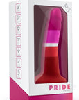 Avant P3 Beauty lesbisk pride-dildo med sugkopp, sidovy
