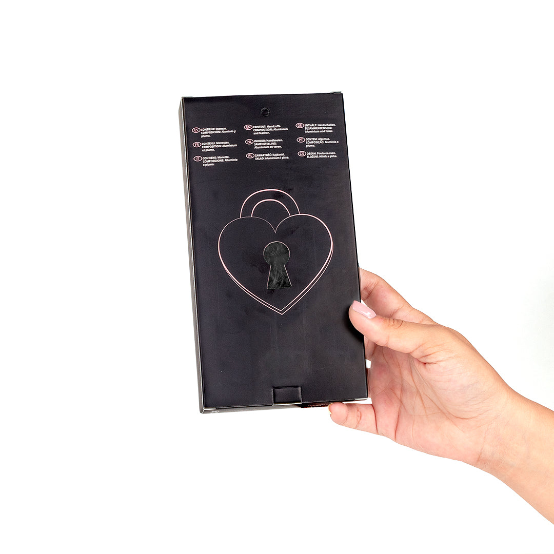 Secret Play Fuzzy Handcuffs Black