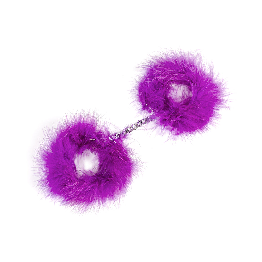 Secret Play Fuzzy Handcuffs Purple