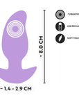 En informationsbild för Cuties Vibrerande Buttplug Lila