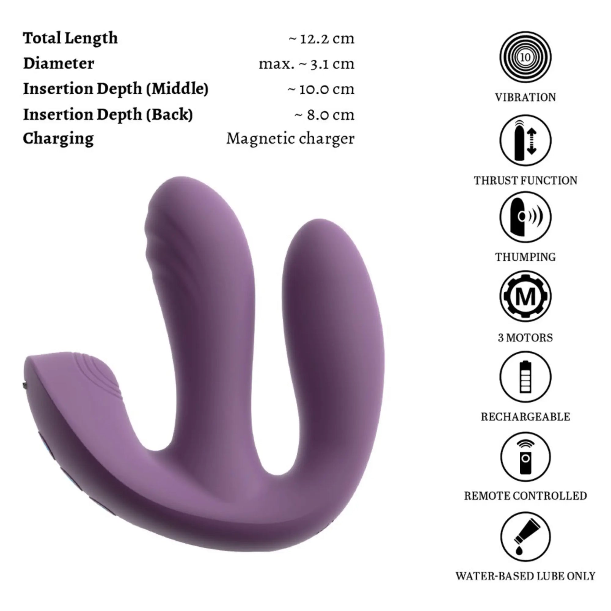 Informationsbild till Beau Coeur Mirva Bärbar Rabbitvibrator
