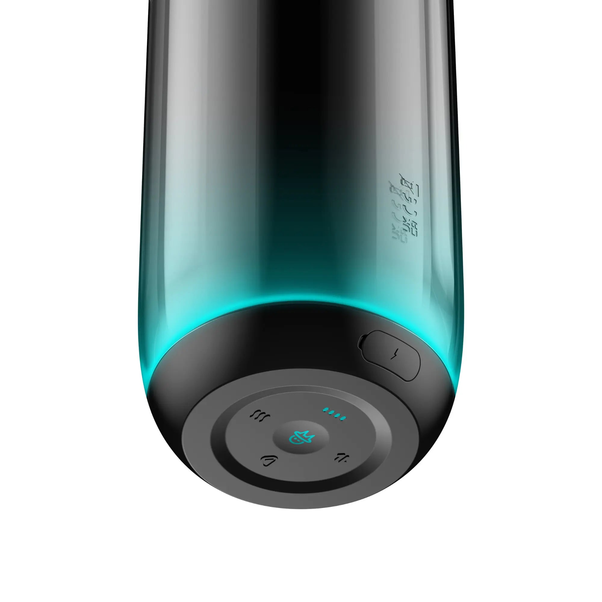 Bilden visar undersidan av produkten Kaotik Labs The Cocoon Masturbator med Värme &amp; Puls