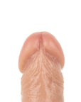 Närbild på toppen av Real Fantasy Troy Dildo Moveable Skin 25cm