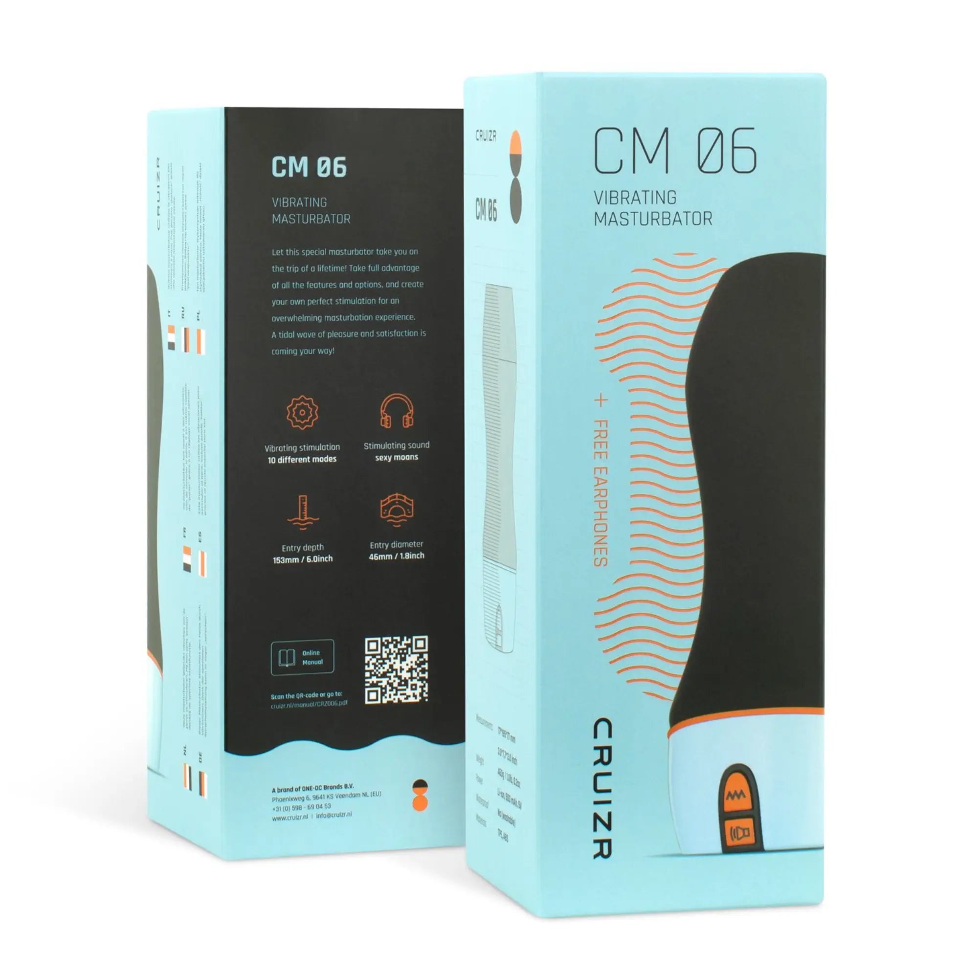 Kartongbild på CRUIZR CM06 Vibrating Masturbator With Voice Activator