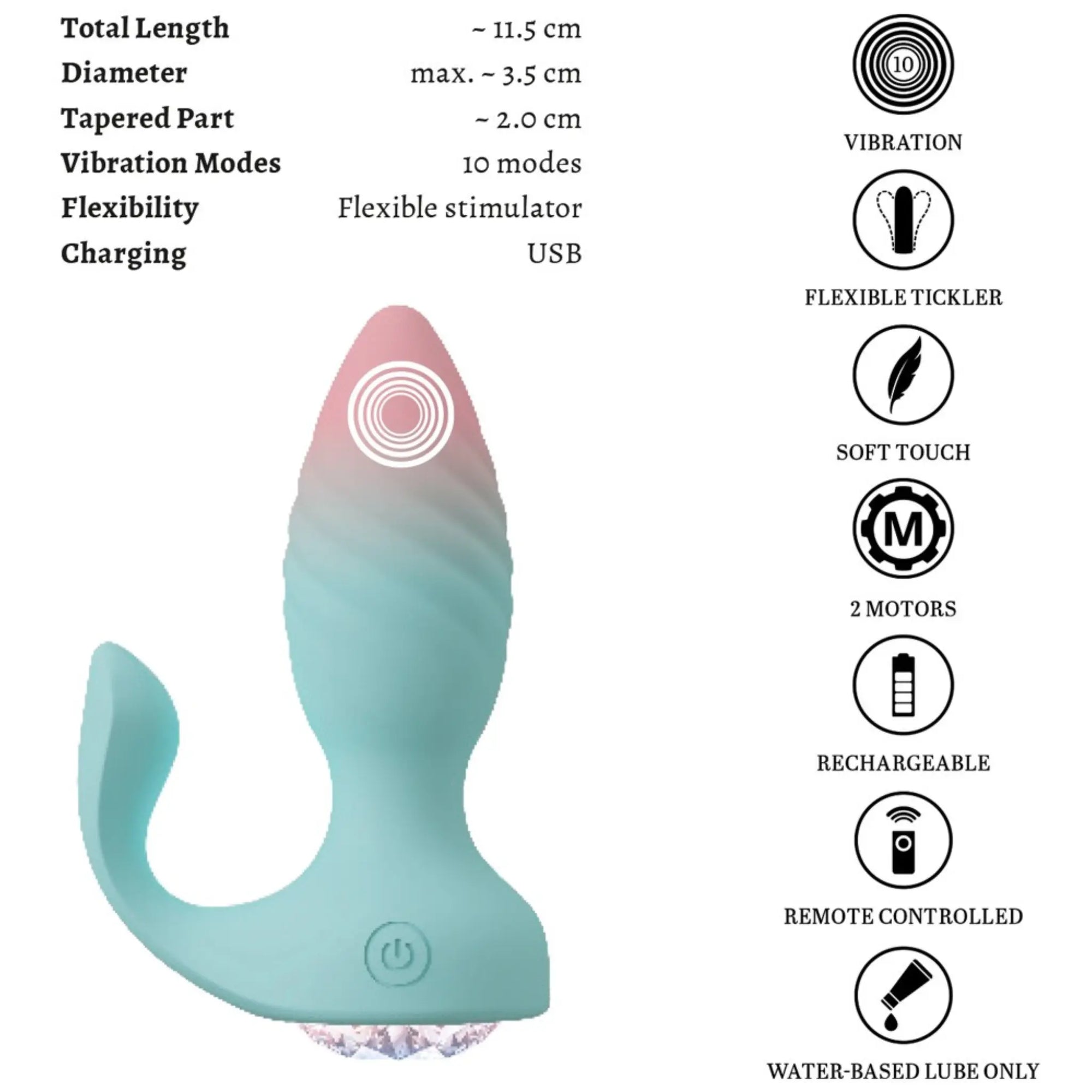 Informationsild till Beau Coeur Juvela Vibrerande Buttplug