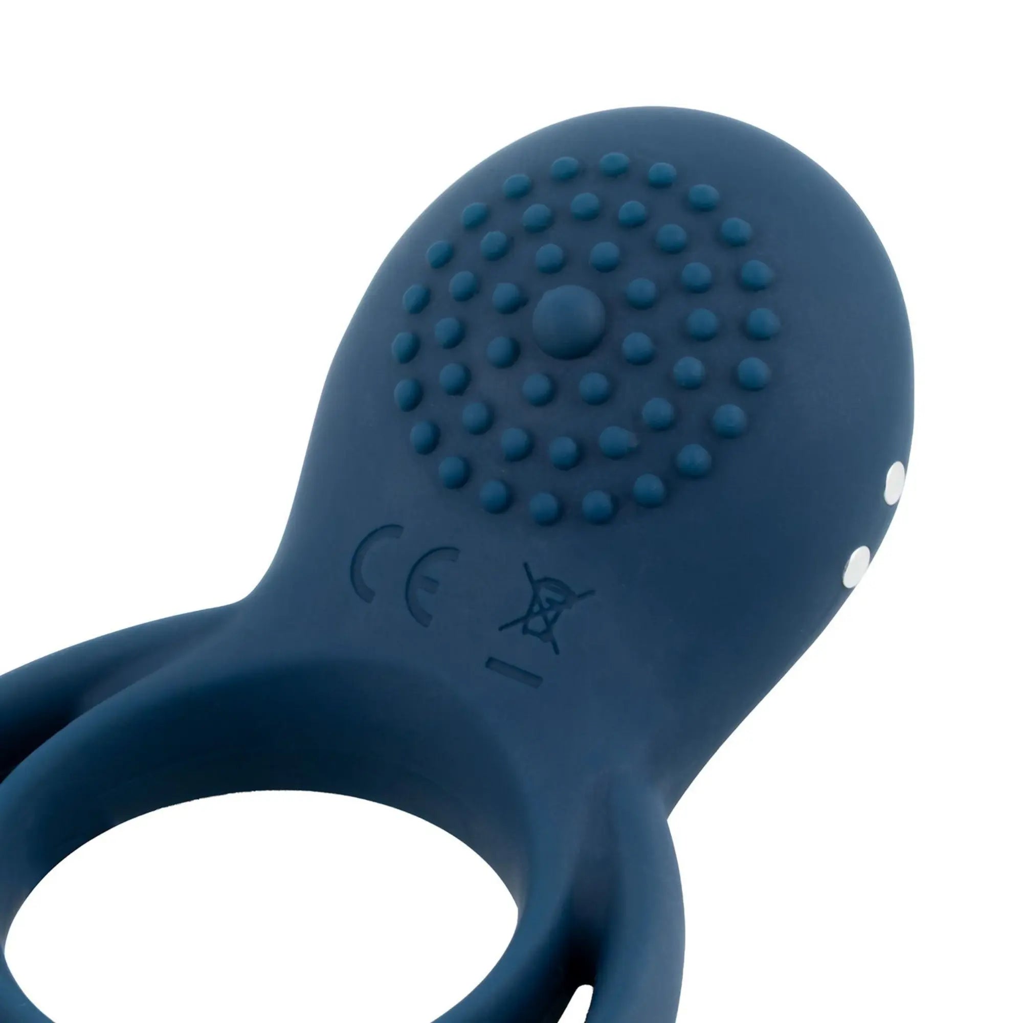 Detaljbild på Boners Cock Ring med Vibrationer Blue