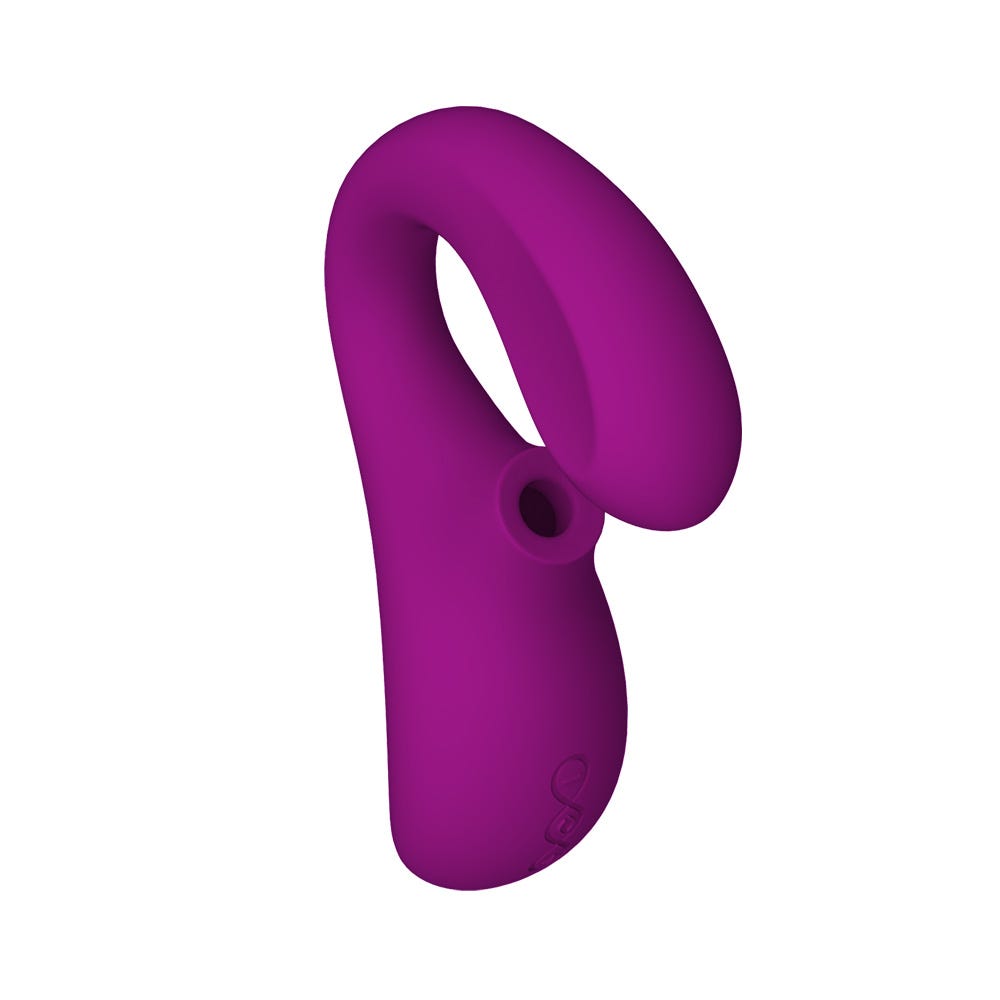 mynning av LELO Enigma Deep Rose lufttrycksvibrator