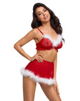 Bilden visar en kvinna i Cottelli Lingerie X-Mas Set