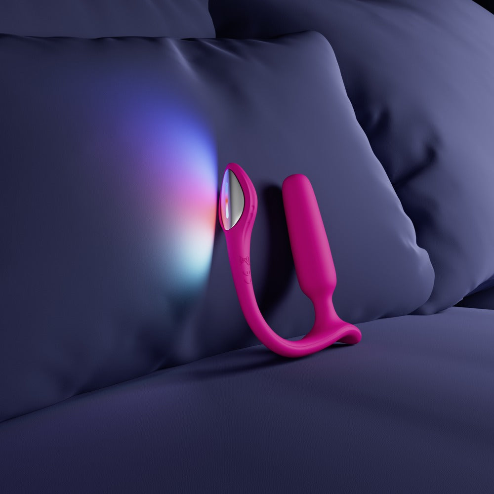 Lovense Lush Anal – vattentät analplugg i sammetslent rosa silikon