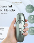 Turkos Womanizer Pro, kompakt lufttrycksvibrator för nybörjare