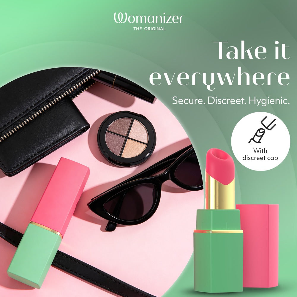 Womanizer Beauty med Pleasure Air-öppning, grön med korall