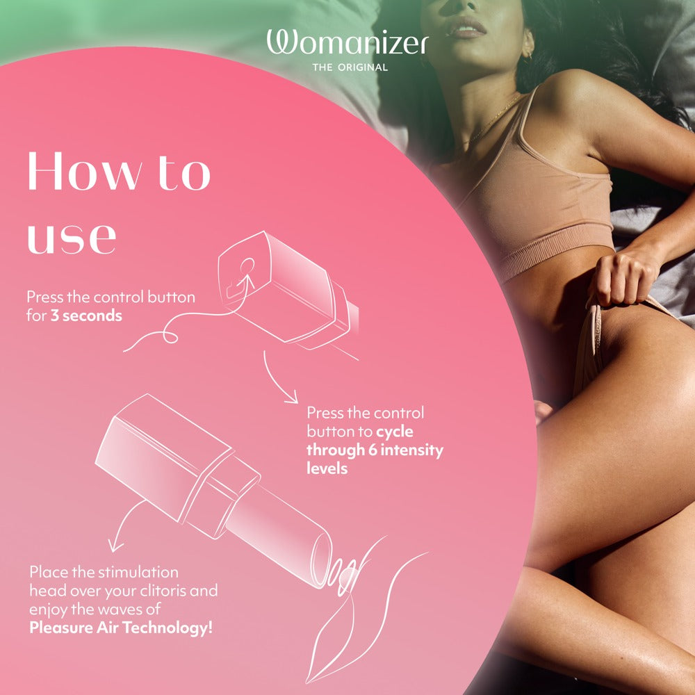 Grön Womanizer Beauty med 6 intensitetsnivåer