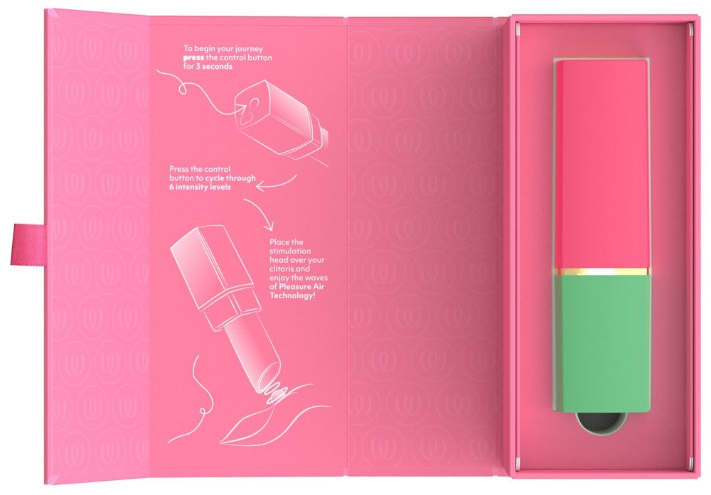 Förpackning till Womanizer Beauty läppstiftsvibrator