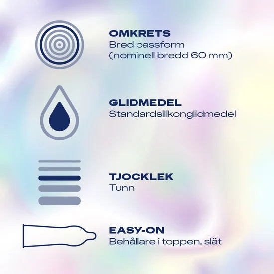 Durex Invisible XL kondomer 8-pack, förpackning