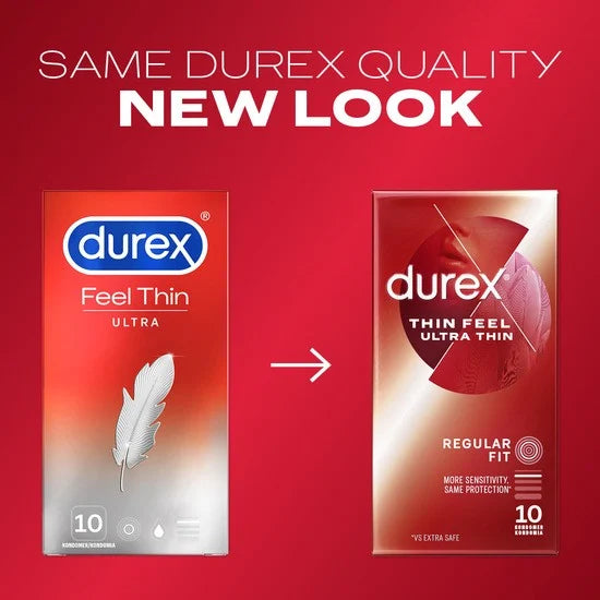 Durex Thin Feel ultratunn kondom 3-pack, förpackning