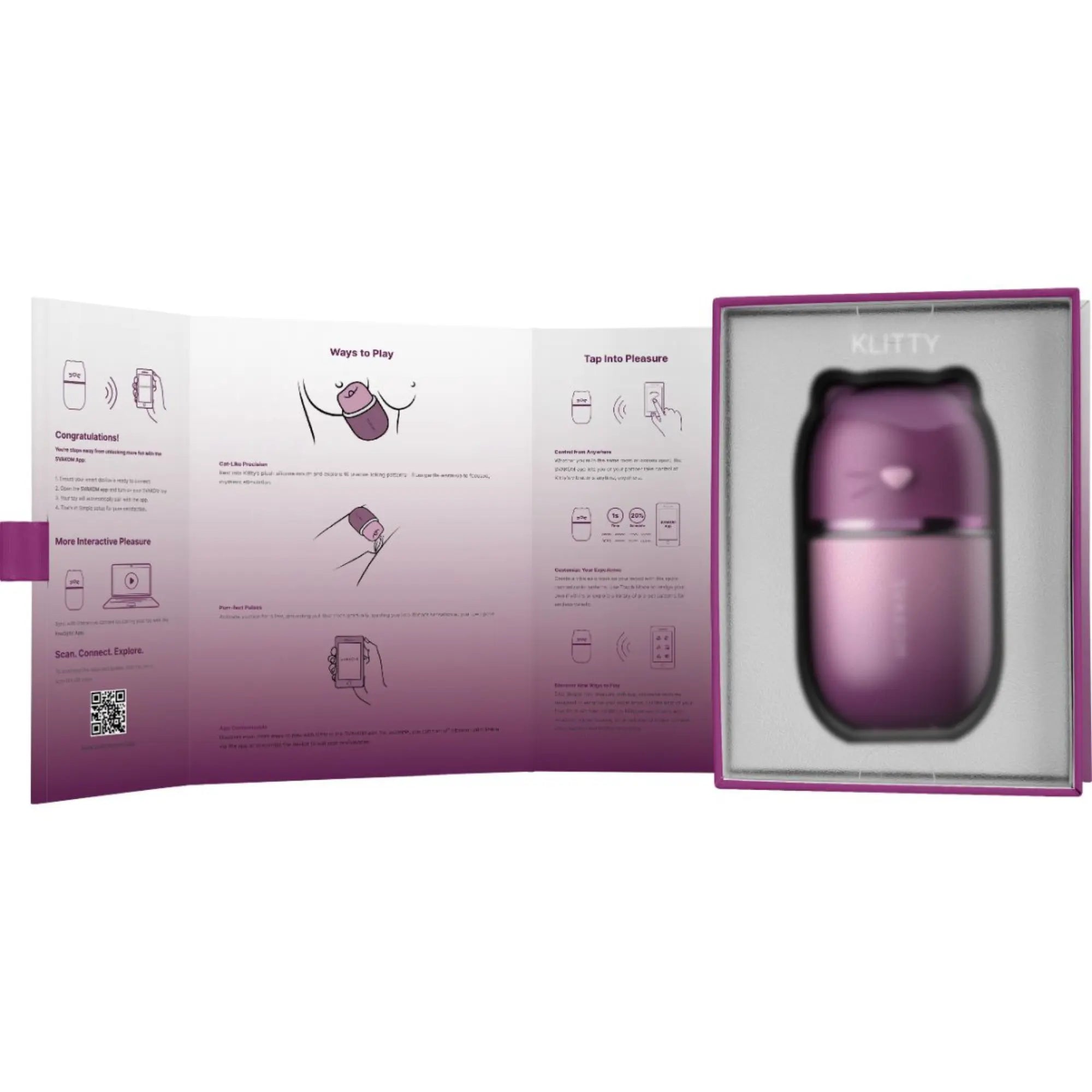 kartongbild på SVAKOM Klitty Clitoral Stimulator with Tongue