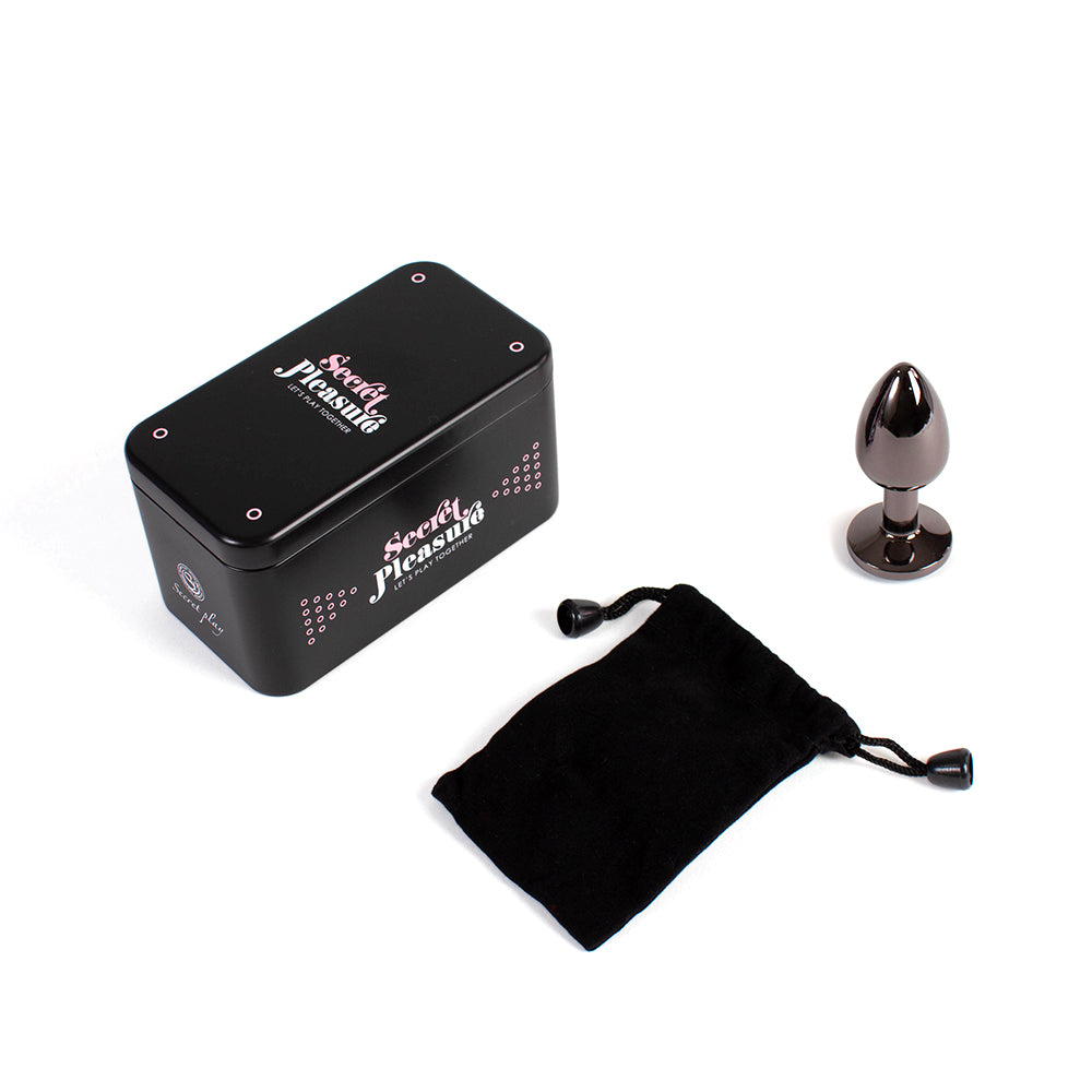 Secret Play Metal Butt Plug Gunmetal i nickelfri aluminium