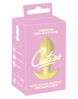 En kartongbild på Cuties Vibrerande Buttplug Gul