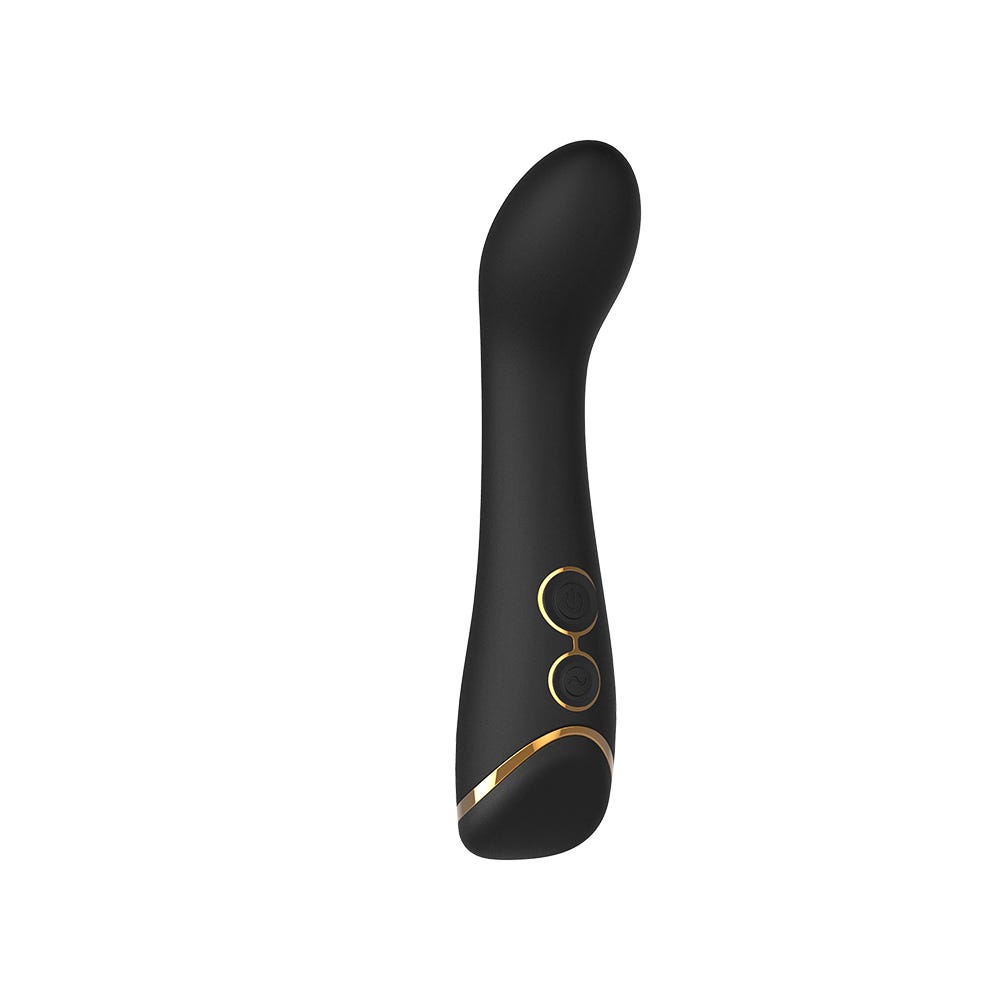 Elite Juliette G-punktvibrator ståendes mot vit bakgrund.