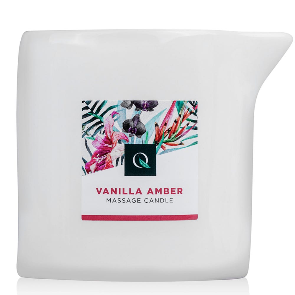 Exotiq Massage Candle Vanilla Amber mot vit bakgrund.