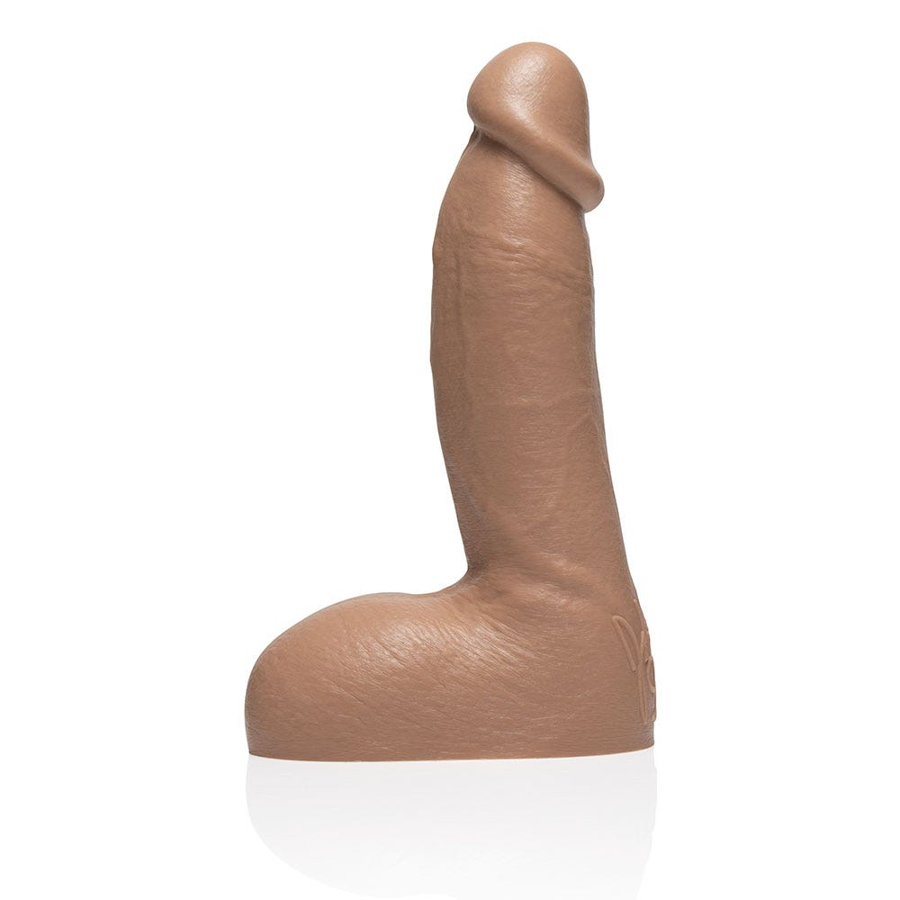 Fleshjack Boys Johnny Sins Dildo ståendes mot vit bakgrund.