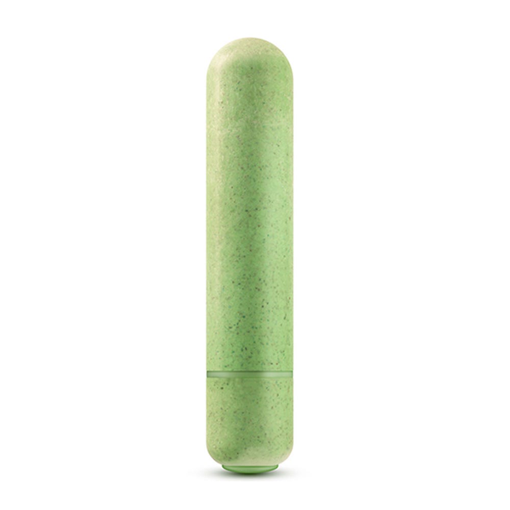 GAIA ECO Bullet Green Klitorisvibrator ståendes mot vit bakgrund.