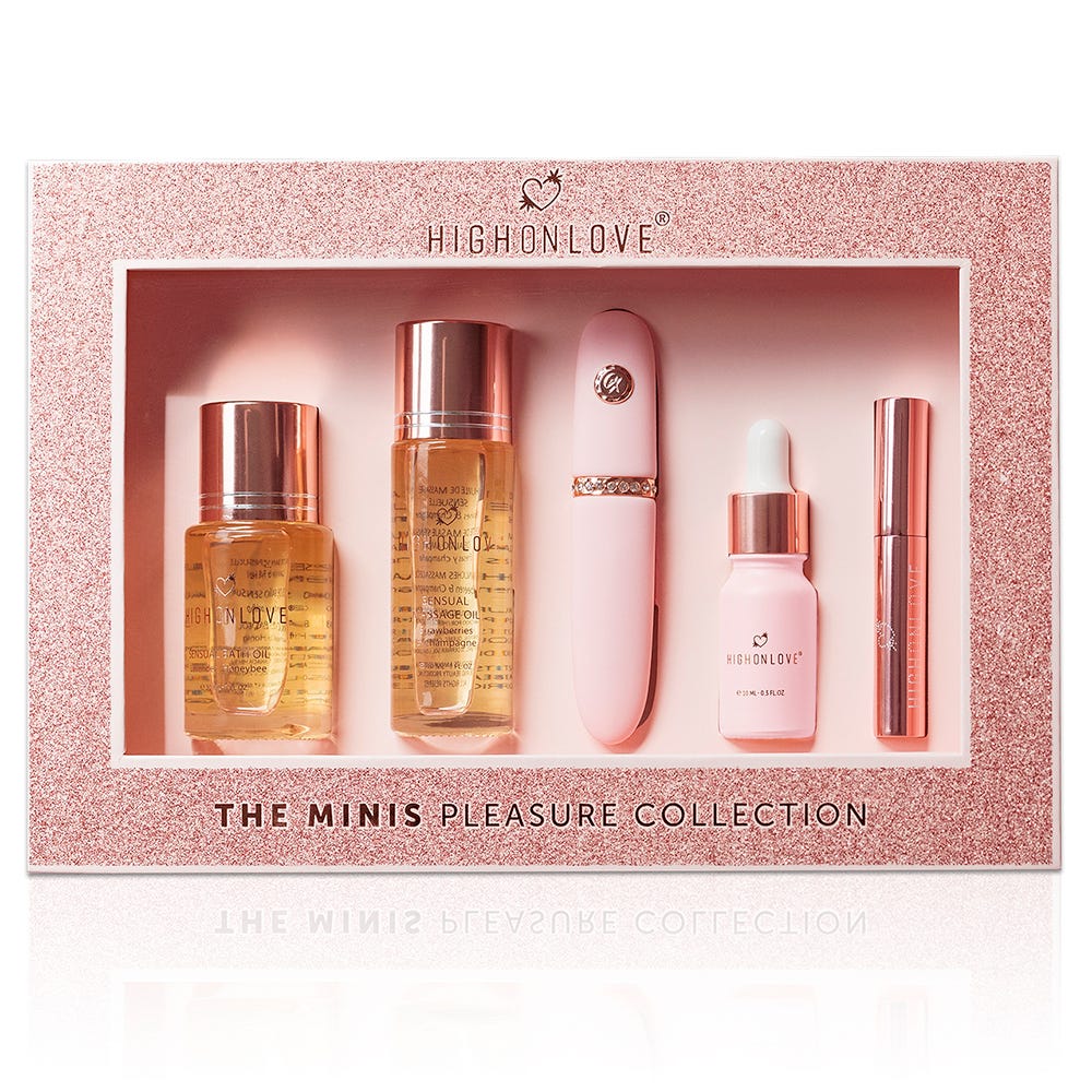 HighOnLove The Minis Pleasure Collection produktförpackning mot vit bakgrund.