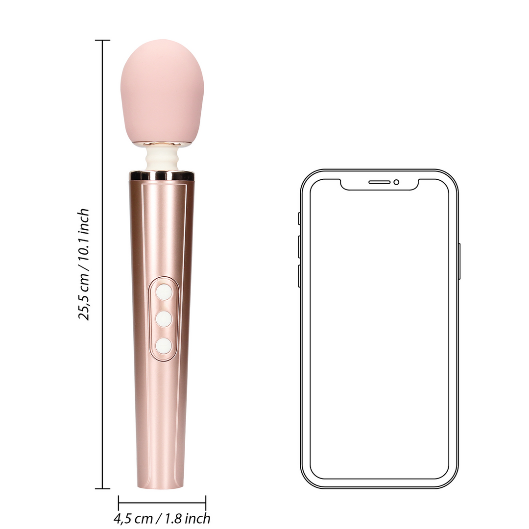 Rosa Loveline wandvibrator med 6 hastighetslägen