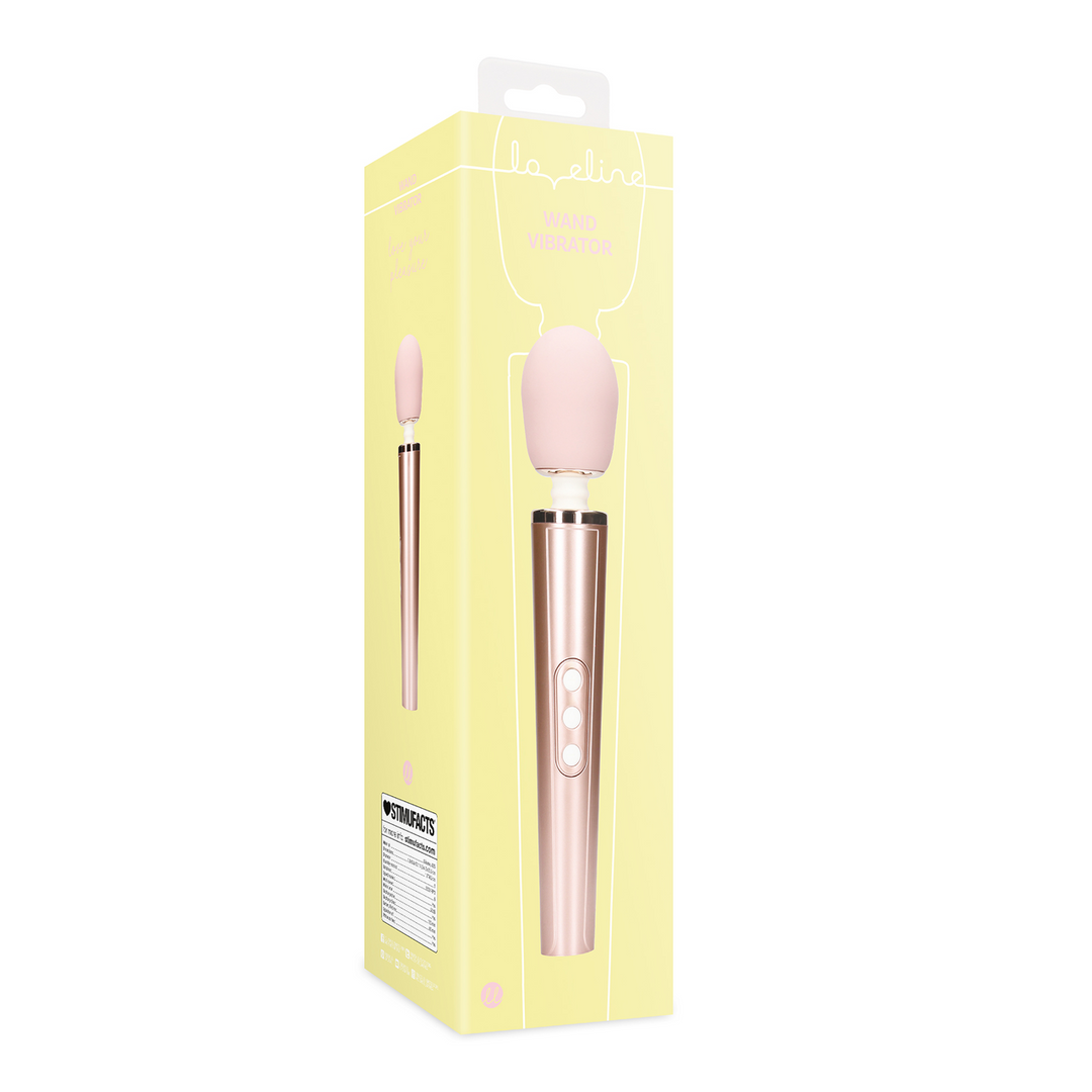 Loveline wand i Rose Pink – silikon och ABS, 25,5 cm