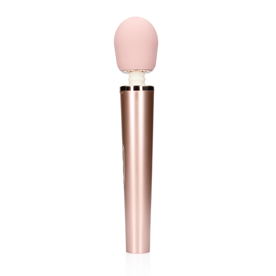 Loveline wandvibrator i Rose Pink med stort silikonhuvud