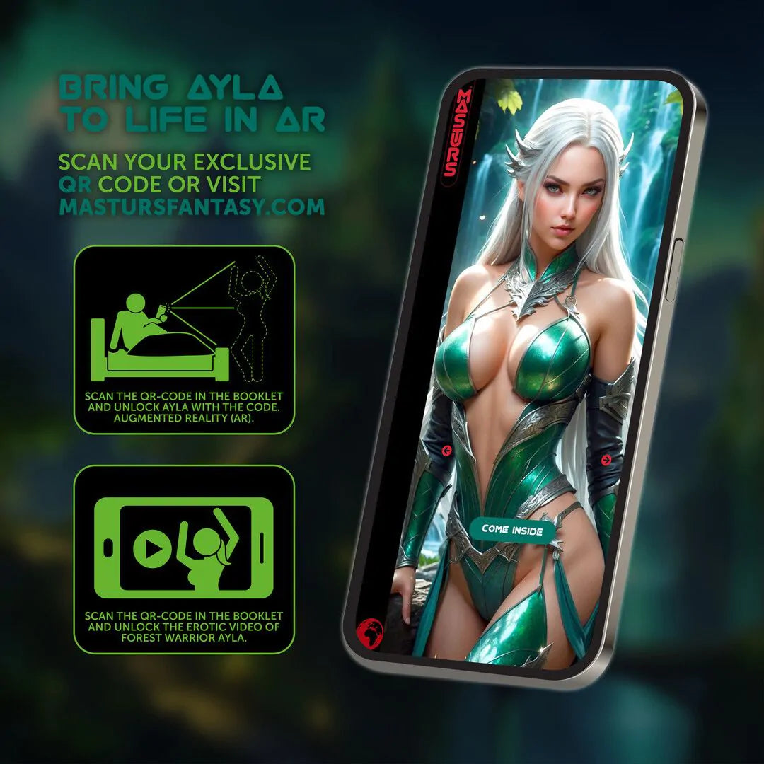 Använd AR med Masturs Ayla Forest Warrior Masturbator