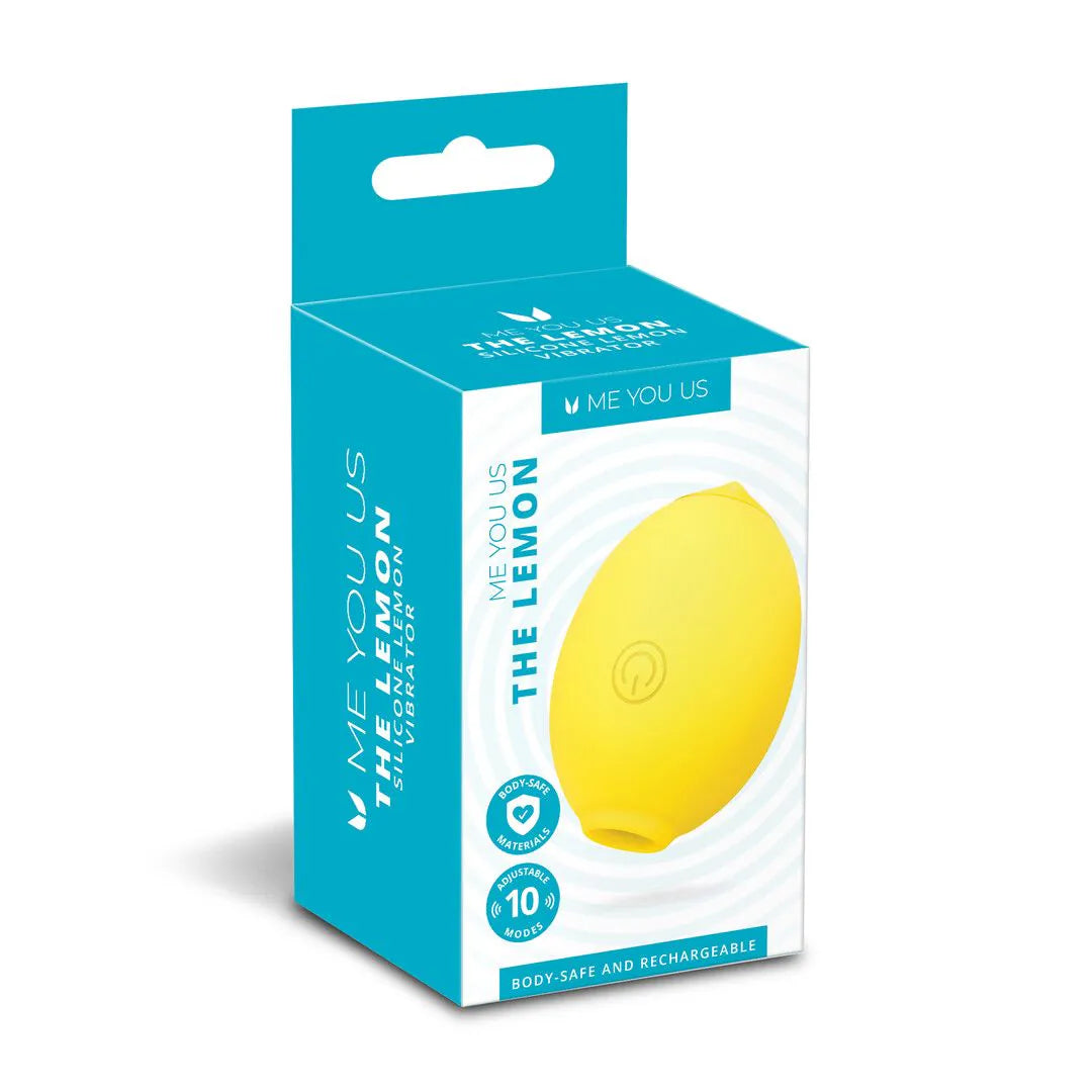 The Lemon klitorisstimulator med lufttryck, gul silikon