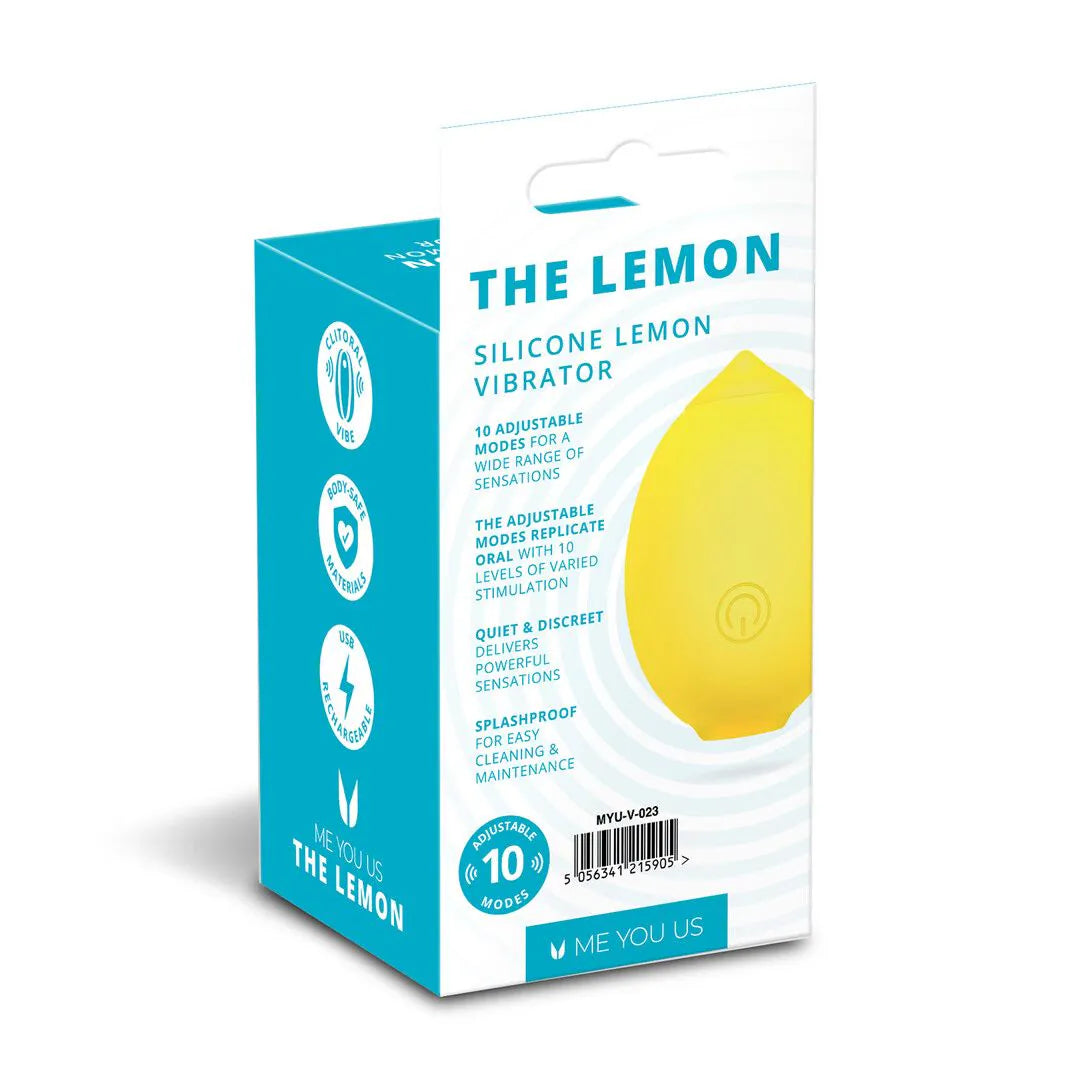 Me You Us The Lemon – kompakt vattentät lufttrycksvibrator, gul