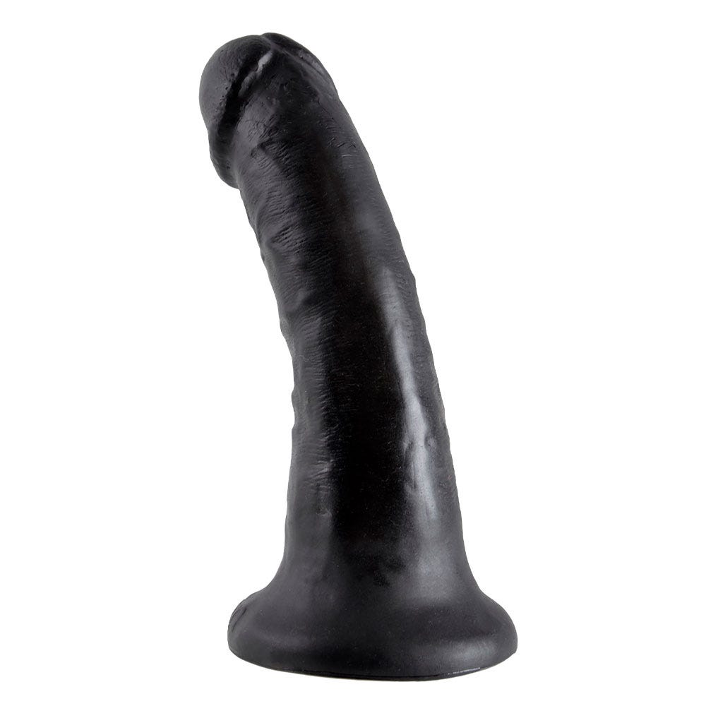 King Cock Dildo 15 cm Black stående mot vit bakgrund.