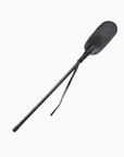 Oval Riding Crop i svart – ridspö i veganläder med oval platta