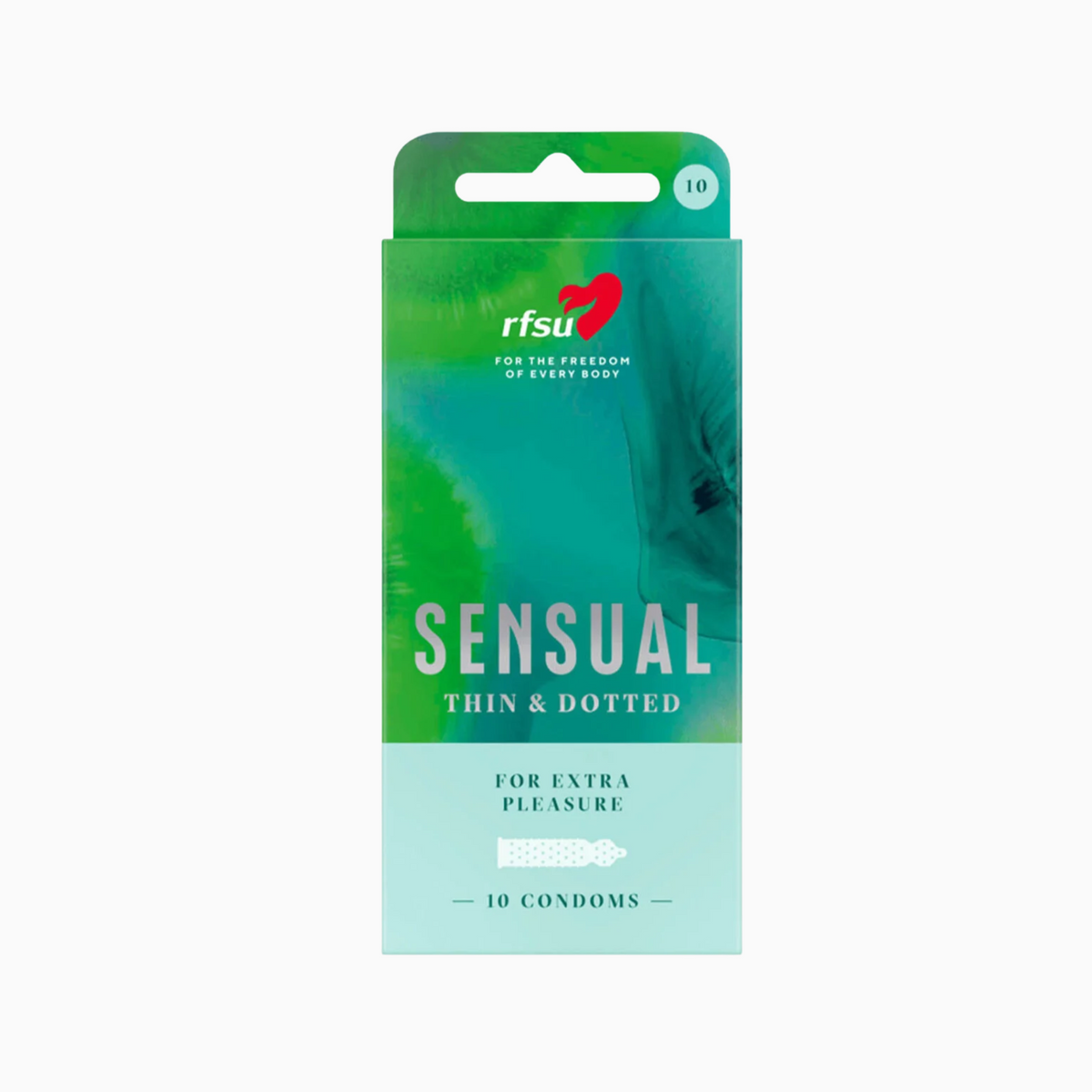 RFSU Sensual 10-pack – knottriga kondomer med profilerad passform