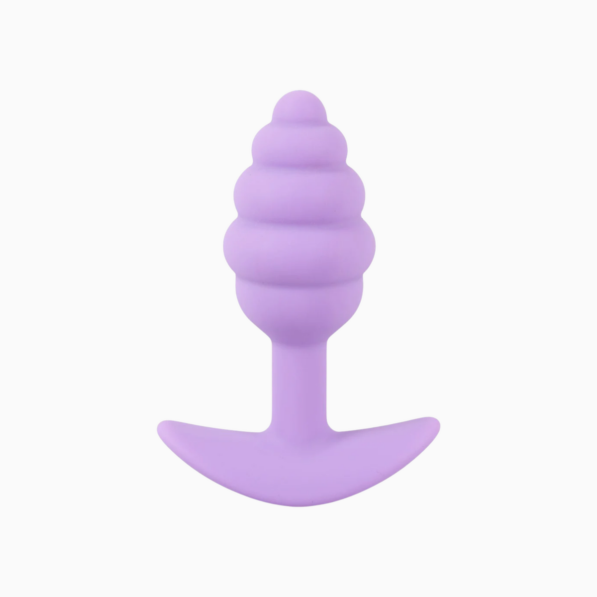 Cuties Mini Buttplug i lila – liten nybörjarplugg med spiralräffling