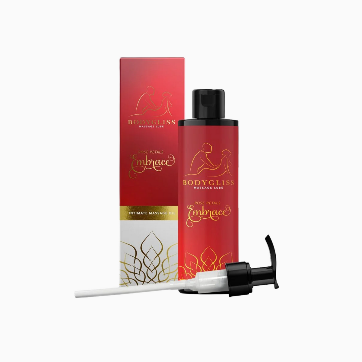 BodyGliss Massageolja & Glidmedel 2-in-1 Rose Petals, 150 ml