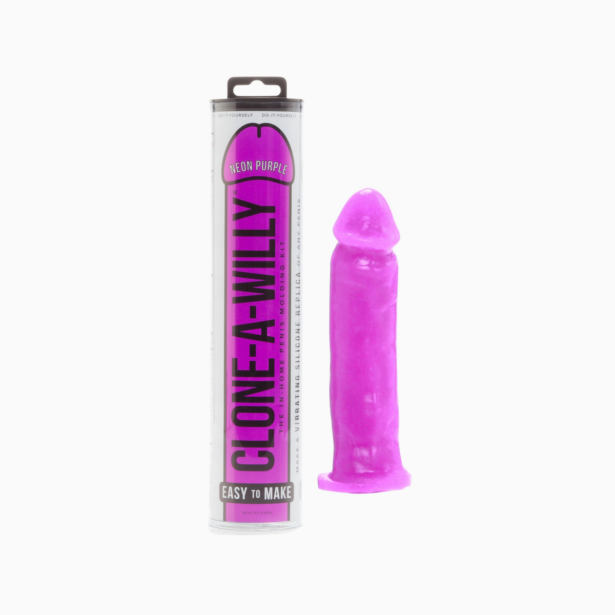 Clone-A-Willy Kit Neon Purple – avgjutningskit för en kopia av din penis i neonlila