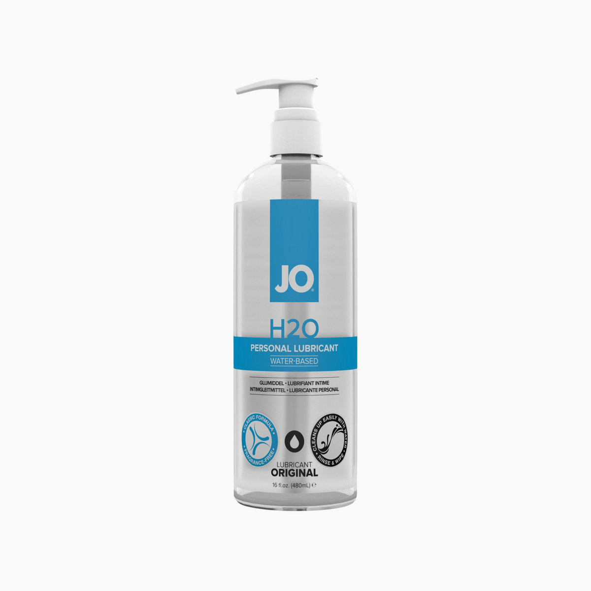 System JO H2O Vattenbaserat Glidmedel 480 ml – stor pumpflaska
