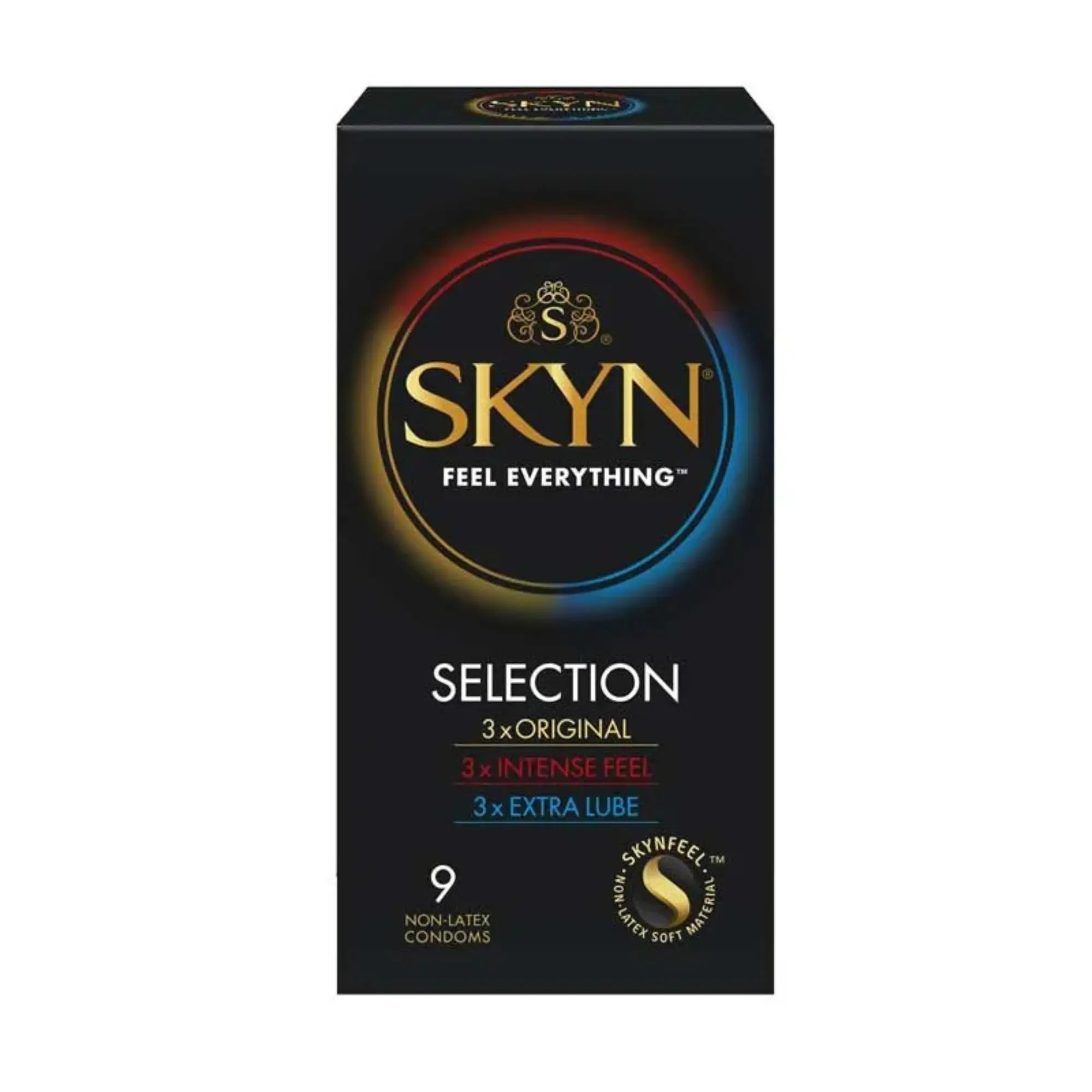 Produktbild på Skyn Selection 9-pack mot vit bakgrund