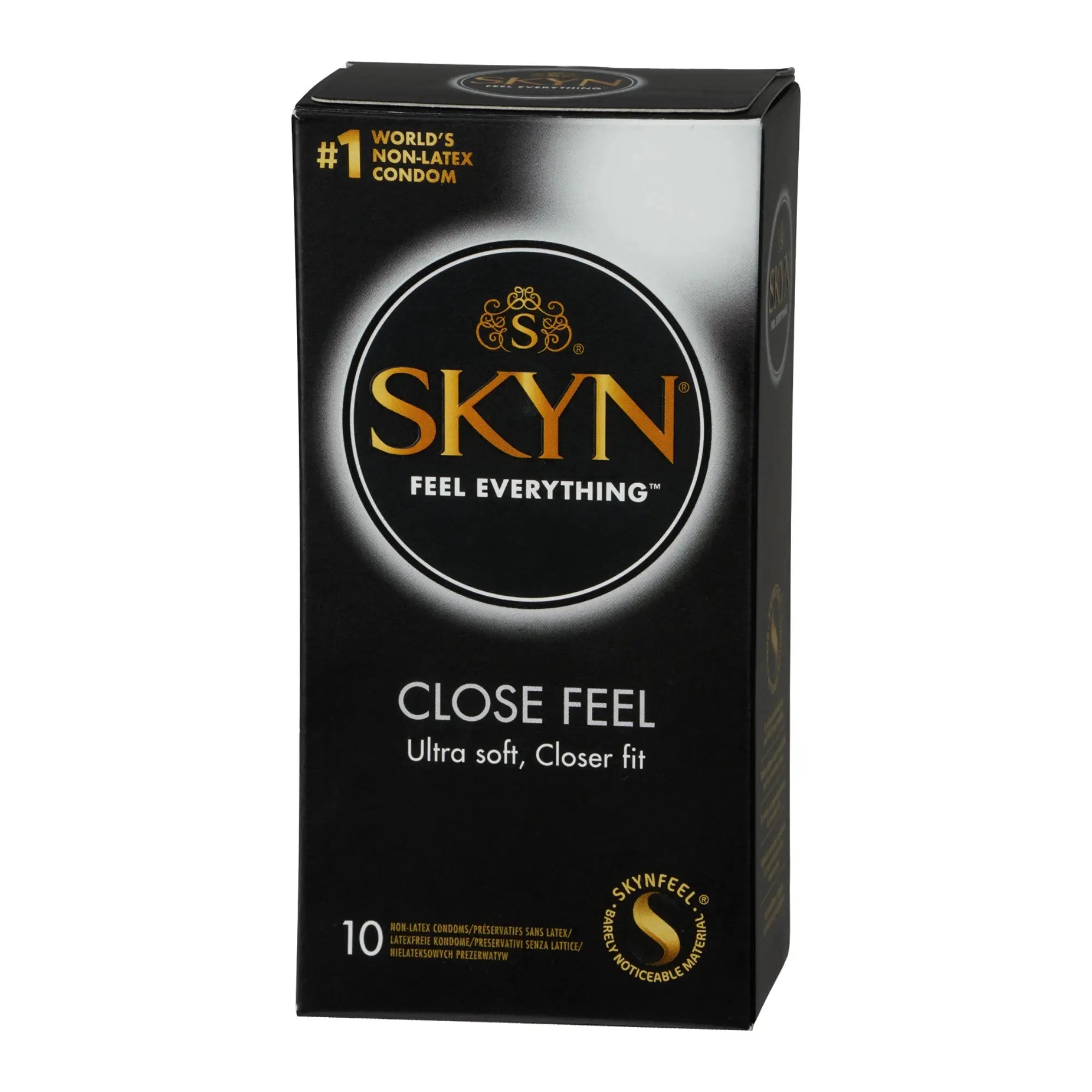 Produktbild på Skyn Close Feel 10-pack mot vit bakgrund