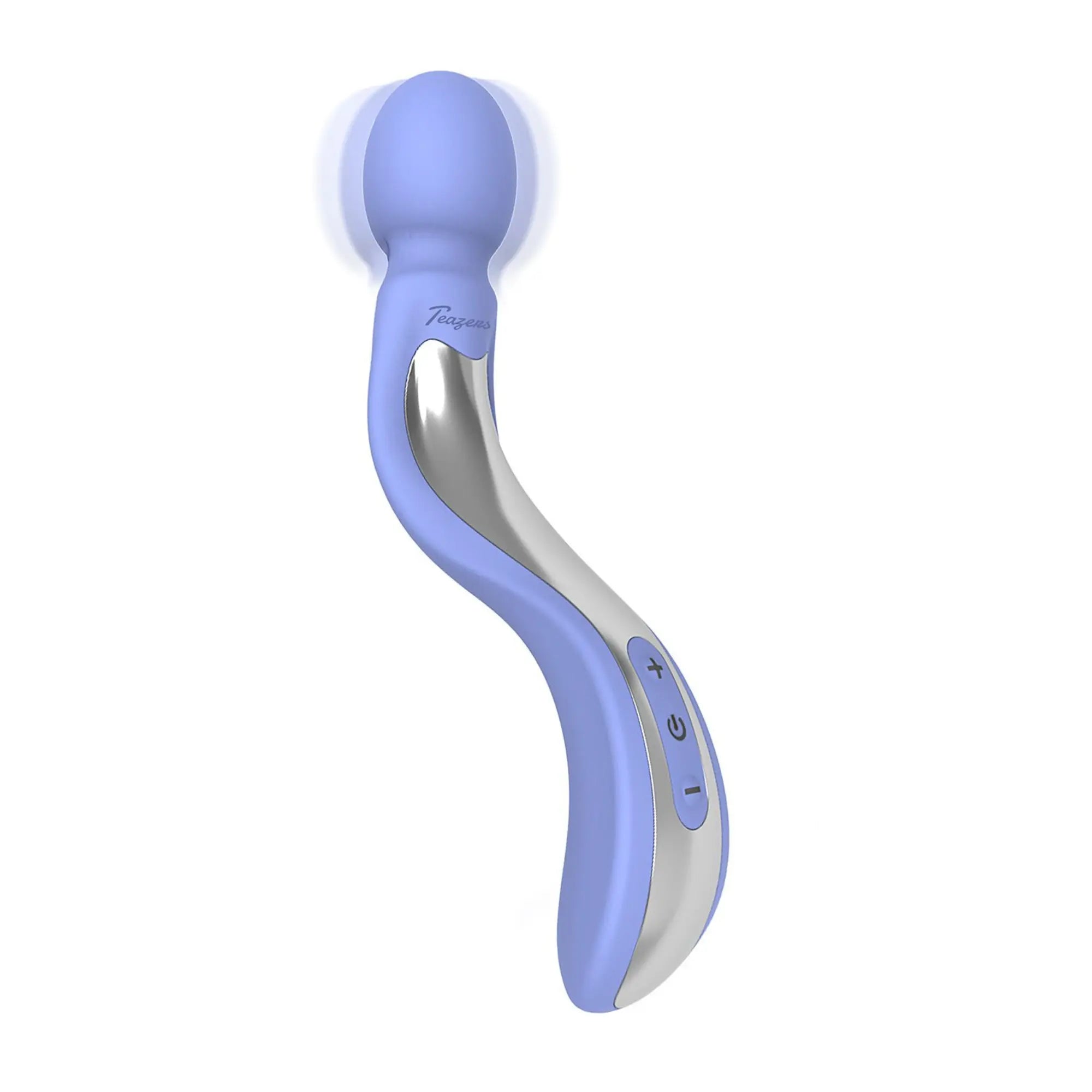 Teazers Curved Wand Vibrator – Lavender mot vit bakgrund
