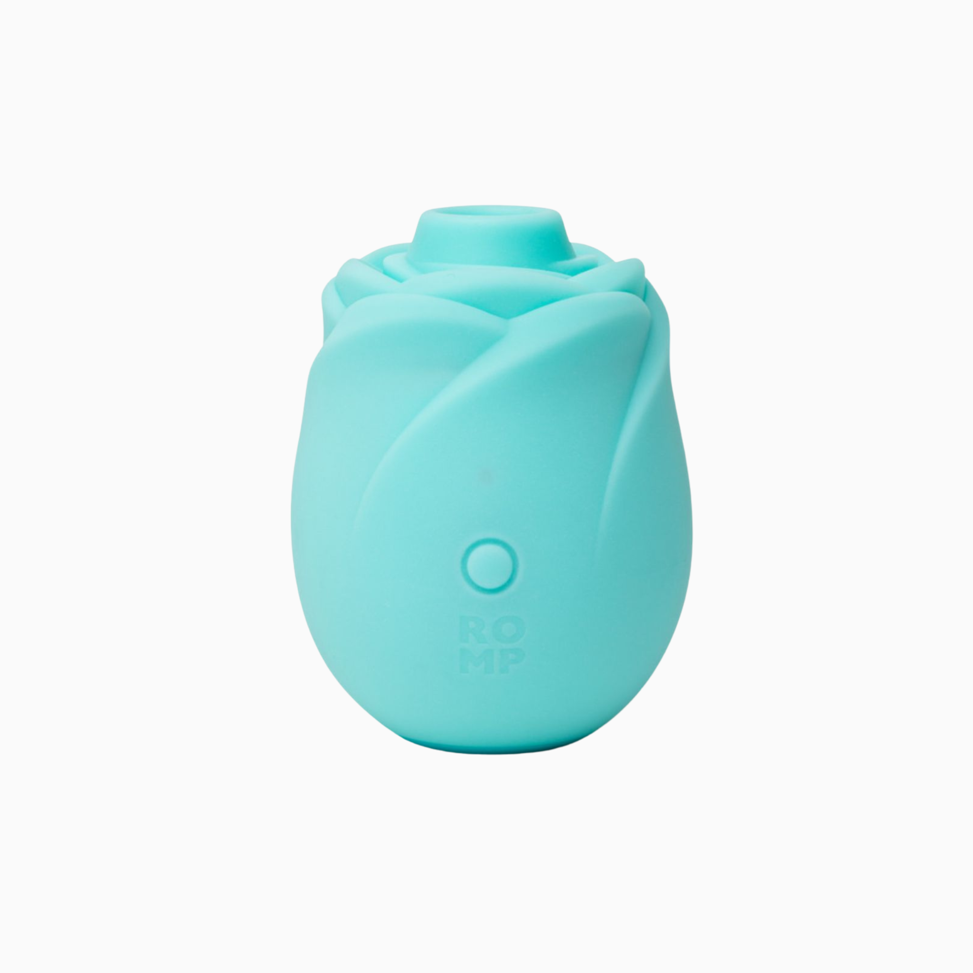 ROMP Rose Glow självlysande lufttrycksvibrator i blått, rosform