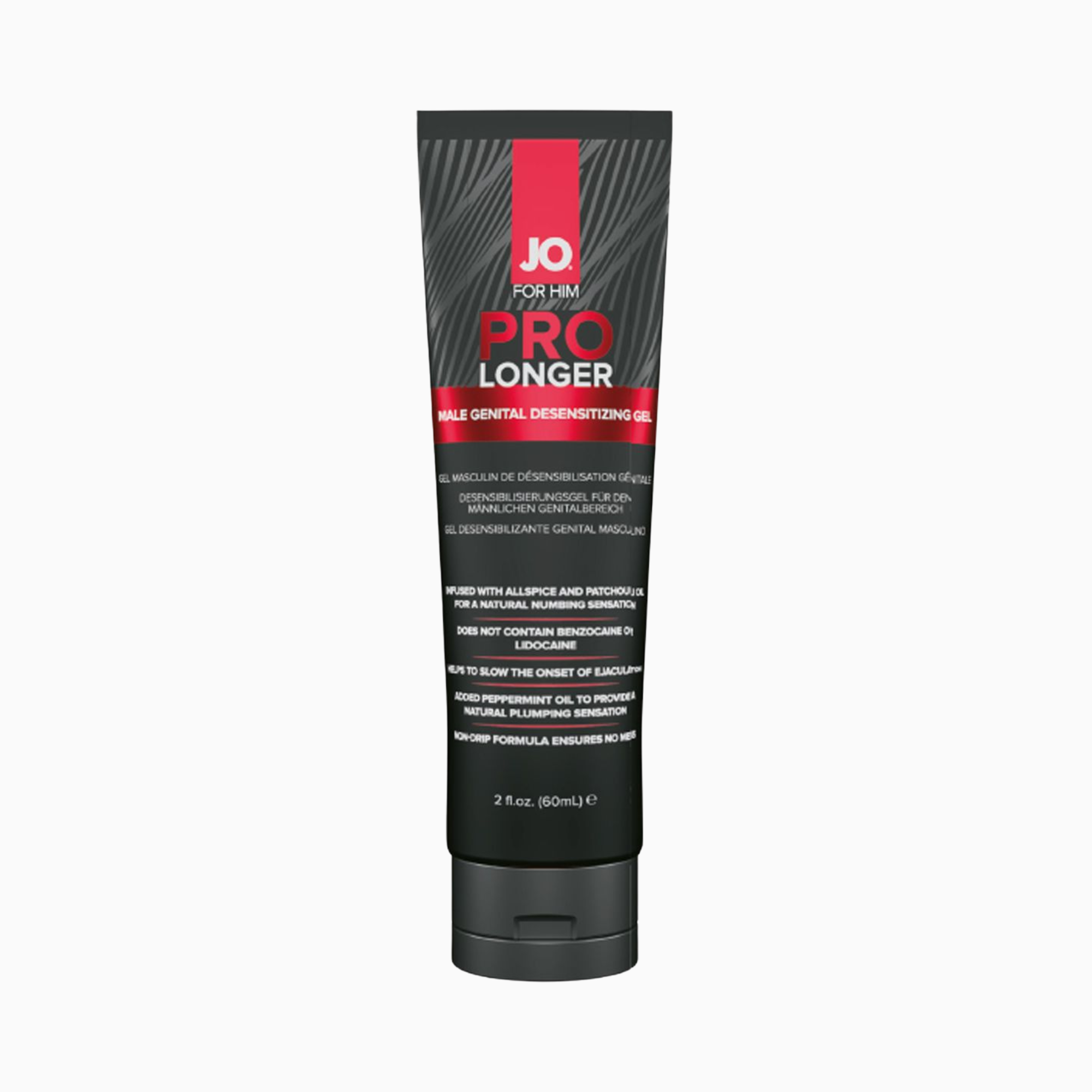 Produktbild på JO Prolonger Gel 60 ml mot vit bakgrund