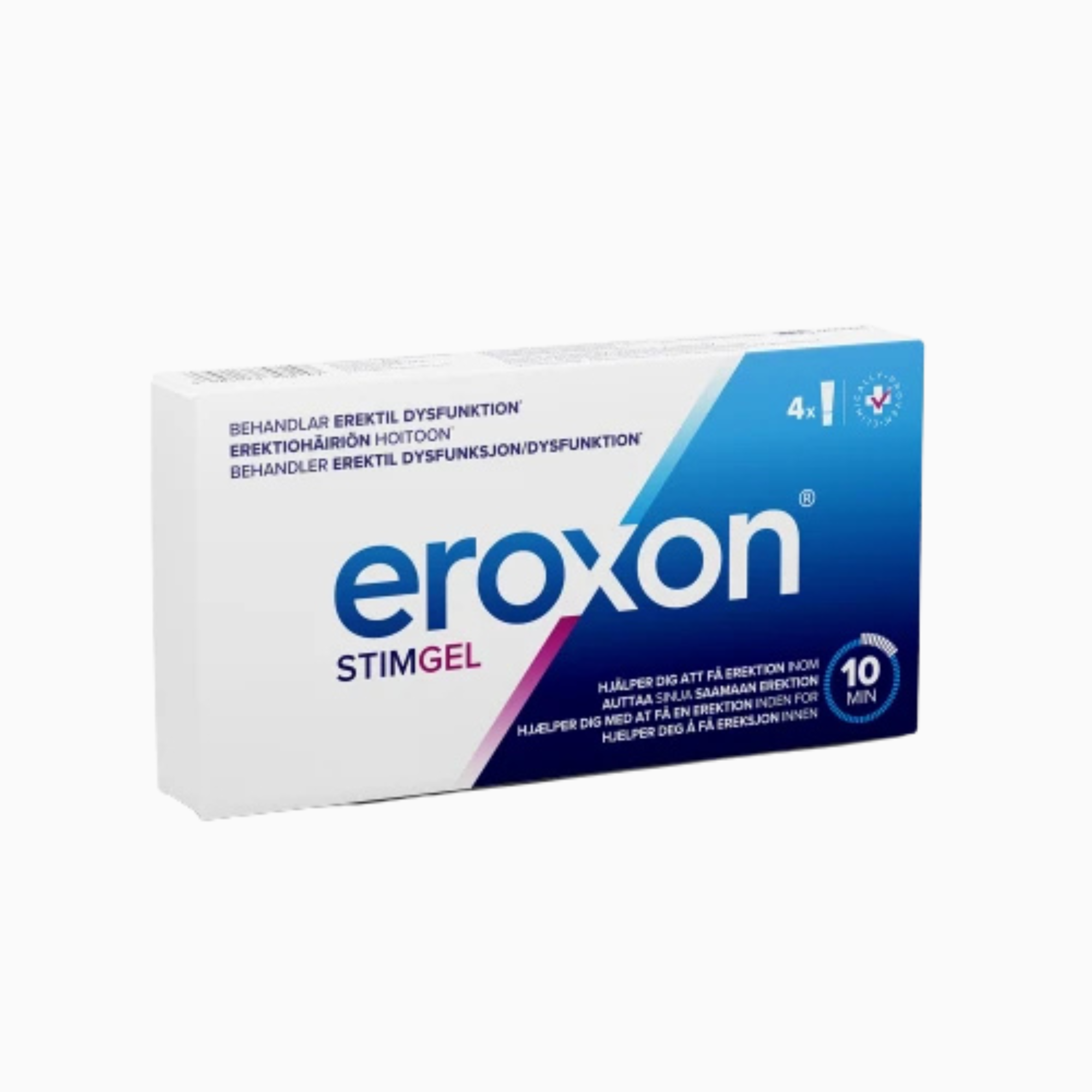 Eroxon StimGel – receptfri gel mot erektionsproblem, 4 endostuber