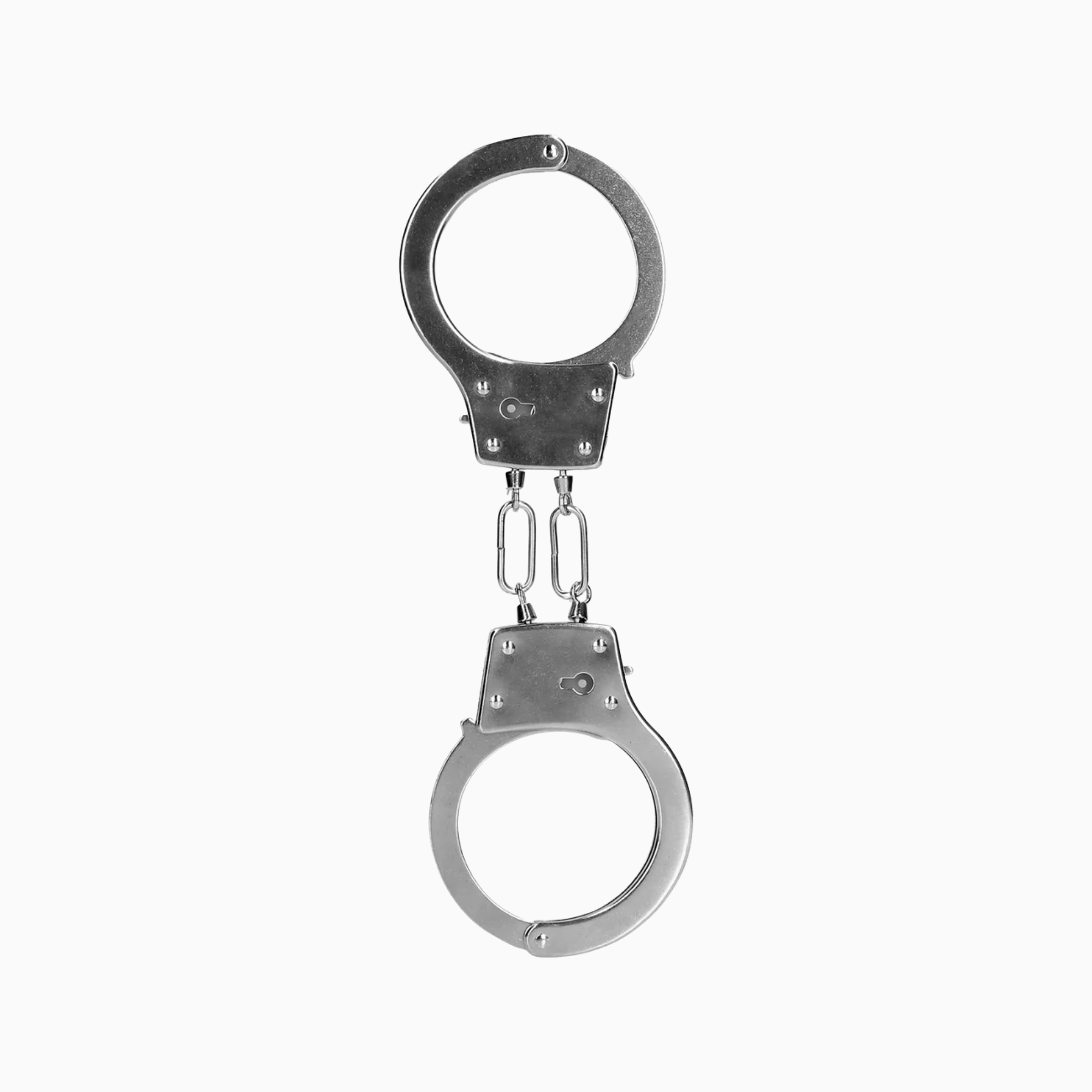Ouch! Metal Hand Cuffs i silver – klassiska metallhandbojor