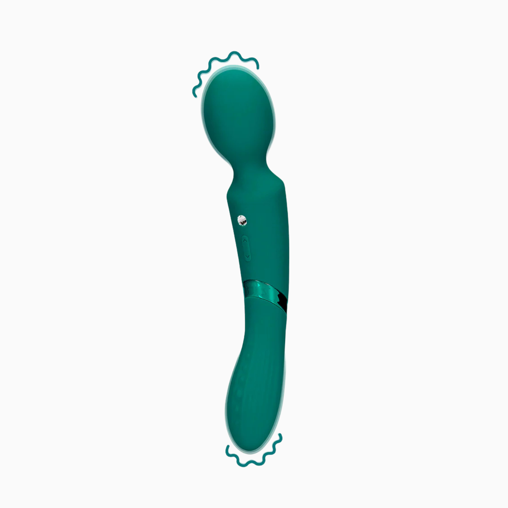 Loveline Double-Sided Vibrating Wand i grönt – dubbelsidig wandvibrator