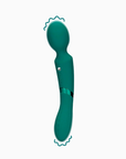 Loveline Double-Sided Vibrating Wand i grönt – dubbelsidig wandvibrator